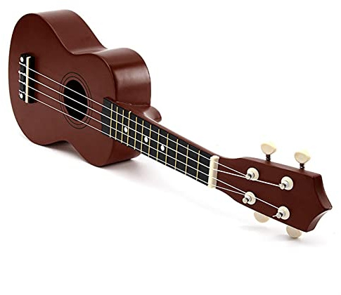 Ukulele Bausatz Konzert-Ukulele 21-Zoll-Basswood- Saxophone Ukulele Gitarren- Palisander 4 Saiten Ukulele Bassgitarre Uke Kinder Geschenk Musikinstrumente (Color : Coffee)