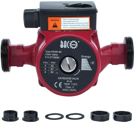 BACOENG Umwälzpumpe Heizung Heizungspumpe Umwälzpumpe RS 25-6/180mm Heizungspumpen 220V/ 50Hz