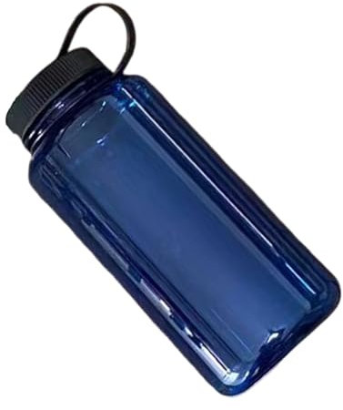 Gourde de sport de grande capacité de 1000 ml en plastique transparent - Bouteille d'eau portable - Gobelet à large goulot