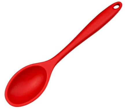 Utensilios de cocina de silicona, cuchara resistente al calor, cuchara de mango largo, antiadherente, cuchara grande para servir y cocinar