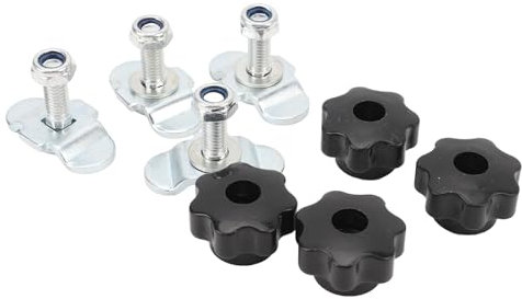 Accesorios de Perno de Pista en L, Acero Al Carbono, Rotación de 360 grados, Kit de de Amarre de Pista en L para Camiones, Remolques, ATV, UTV, Motos de Nieve