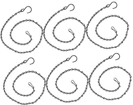 YARNOW 6 Stück Eisen-hängeketten Für Körbe Dekoration Für Drinnen Und Draußen Länge Verstellbar Wetterfest Perfekt Für Vogelhäuschen Und Blumentöpfe