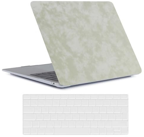 FFBOFFC Hülle Kompatibel mit MacBook Pro 13 Zoll 2012 2011 2010 2009 2008 Alte Version Modell A1278 mit CD-ROM, Plastik Hartschale Schutzhülle Case & Tastaturabdeckung, Blassgrün