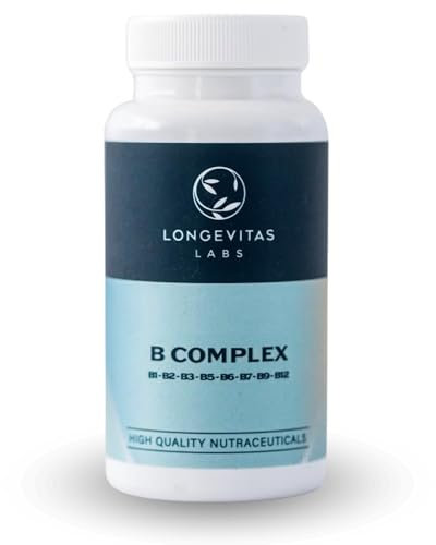 Vitamina B Complex Con B12 B1 B6 B3 B5 B2 Y Biotina + Energía Metabolismo Sistema Nervioso Y Anti Estrés + Complejo Vitamínico B Para Bienestar Diario Anti Fatiga Hombre Y Mujer + 60 Cápsulas