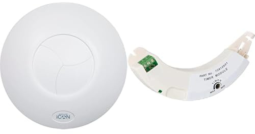 Airflow iCON 30 Extractor Fan – 100mm, 33 l/s, 10.7W – Includes Plug-in Timer Module (1-30 Mins) – 3-Year Warranty