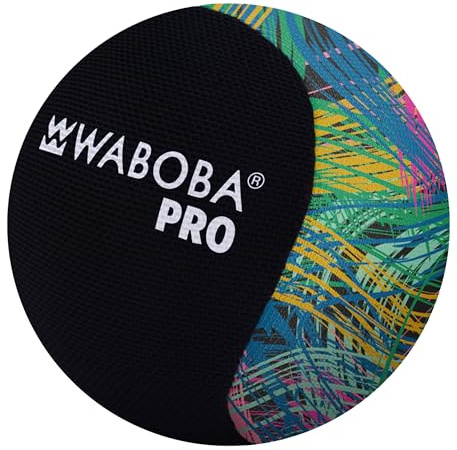 Waboba Pro Water Bouncing Ball – High Performance Ball That Skips & Bounces on Water, Durable Outdoor Pool, Lake & Beach Toy for Teens & Adults - Colorful Lines