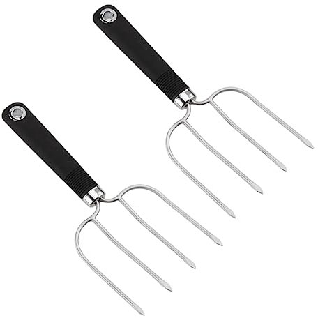 Tenedor de Pavo de Acero Inoxidable 4 Púas, 2 Piezas