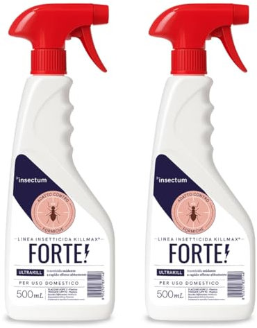 KILLMAX Forte Spray Formiche per Ambienti - 2x500ml - Antiformiche Rapido Effetto Abbattente e Duraturo