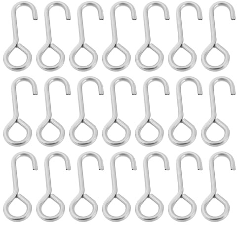 The Lord of the Tools 100 st ruttna bottenklämmor rostfritt stål svaga länkklämmor 15 mm längd 5 mm krok och 1 mm tråd för havsfiskeriggar