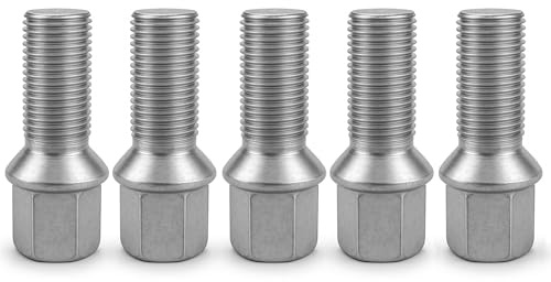 5x Standard Wheel Nut Stud Bolts Wheel Lug Bolt Studs For Audi A3 A4 A6 TT Seat Altea Ibiza Leon Toledo Skoda Fabia Octavia Superb VW Golf Bora Polo Caddy Passat Jetta Beetle Tiguan 8D0601139D