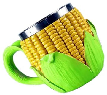 QUXVUIS Copa de vino de acero inoxidable, bonita y práctica forma vegetal, para dormitorio, Hotel, café, jugo, bebida, taza para beber con asa