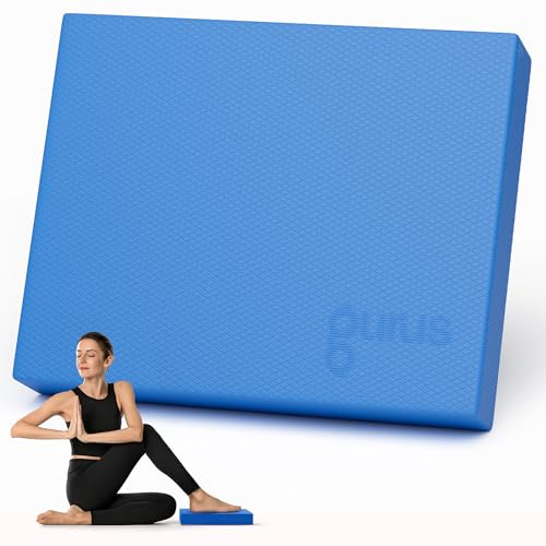 Gurus Almohadilla de equilibrio, almohadilla de equilibrio de espuma de alta densidad para terapia física para estabilidad y fuerza, almohadilla de espuma de ejercicio para equilibrio, entrenador