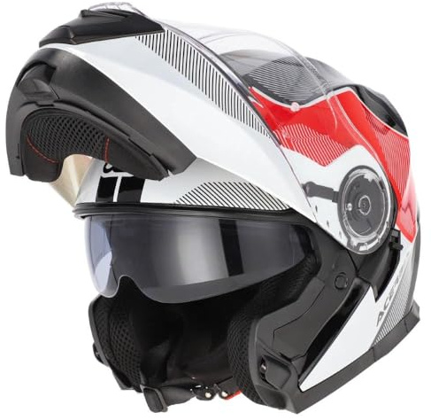 Acerbis SEREL ECE22.06 Helm, Weiß, Rot, Größe L (59 - 60 cm)