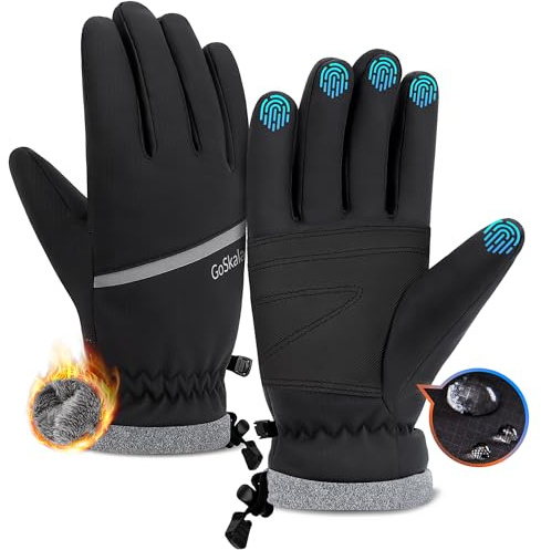 GoSkala Winter Thermal Gloves, Water-Resistant Cycling Gloves for Men Women, Touchscreen Anti-Slip Gloves for Running, Hiking, Skiing & Outdoor Sports – Gift for Men Women