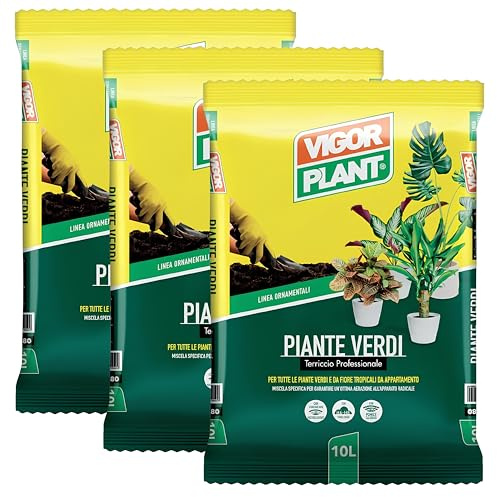 30 Litri di Terriccio Professionale per Piante Verdi/Tropicali – Con Pomice, Torba Nera, Fibra di Cocco ed EcoFibra – Drenaggio Ottimale, Concime NPK + Microelementi – Ideale per Rinvaso e Crescita