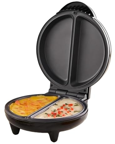 Aparato de Frittata, Sartén de tortilla antiadherente de calentamiento rápido y doble zona - Preparador de desayuno Accesorios de cocina - Para el hogar Le Dorm