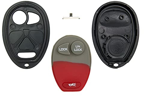 Keyless2Go Replacement for New Shell Case and 3 Button Pad for Remote Key Fob with FCC L2C0007T - Shell ONLY