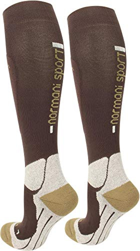 normani Coolmax Sport Kompressionsstrümpfe mit Frotteesohle und anatomisch angeordneten Polsterzonen