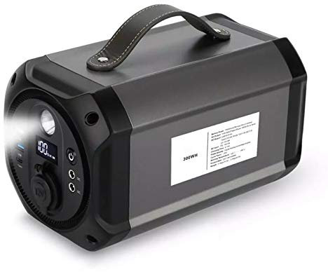 LVSEWOA Centrale électrique Portable, Batterie au Lithium de Secours 300 W, générateur Solaire à Onde sinusoïdale Pure, Prise Secteur pour Camping-Car, Maison, Urgence