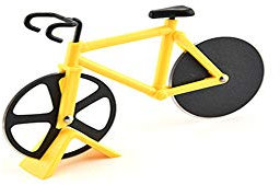Cortador De Pizza, Cortadora De Bicicletas Cocina De Acero Inoxidable Cortadora De Bicicletas Cortadora De Pizza Herramienta De Cortador De Pizza De 4 Colores Amarillo.