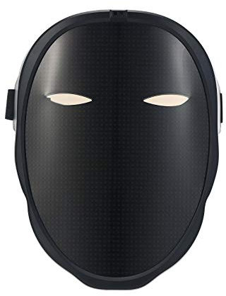 Leepus Jouet lumineux à LED - Masque lumineux pour téléphone portable - Fonctionne avec l'application DIY - Pour changer de mots - Visage - Fête - Costume - Déguisement - Mascarade