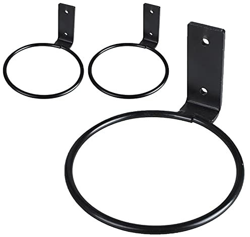 Rylod Lot de 3 supports muraux pour pots de fleurs - 12,7 cm - Crochets muraux - Porte pot de fleurs exterieur - Pour balcon, maison, jardin, cour