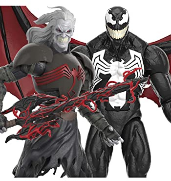Spider-Man Hasbro Marvel Legends Series, 60° anniversario, confezione da 2 action figure di Marvel's Knull e Venom da 15 cm, con 5 accessori, multi