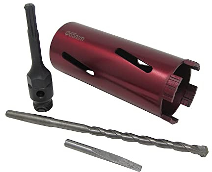 Moorcut Direct 65mm 2.5'' Dry Diamond Drilling Core Drill Bit Turbo Segments with Sds Arbour & Drill Bit
