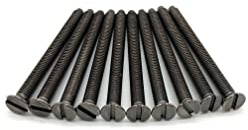 Jones DIY M3.5 Black Nickel Electrical Socket Screws, 40mm, For Switches, Light Switch, Plug Sockets, 3.5mm x 40mm, (10)
