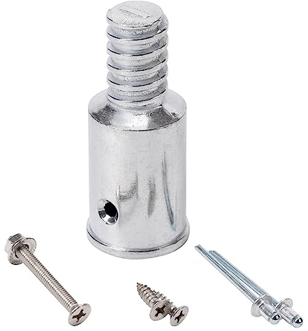 Metal 1 Threaded Tips Replacement for Wood Push Broom Handle Threaded End