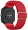 Mugust Correa para Amazfit Bip 3 Pro/Bip 3/Bip U Pro/Bip Lite/Bip S Lite,Correas Elástico Ajustable Nylon Pulseras Repuesto para Amazfit GTS/GTS 2 Mini/GTS 4 Mini/GTS 4/GTS 3/GTS 2e/GTS 2(Rojo)
