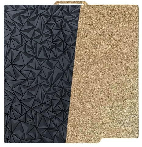 HzdaDeve PEI PEO-Blatt für Bambu Lab X1/X1C/X1E/P1P/P1S/A1 Carbon-Bauplatte, beheiztes Bett, Federstahl, flexible Plattform, 257,5 x 257,5 mm, strukturierte, glatte Platte für 3D-Drucker (PEO)