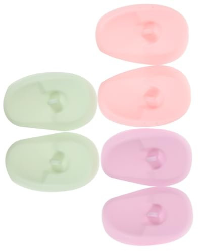 FRCOLOR 3 paia di paraorecchie in silicone per proteggere le orecchie per il calore, asciugacapelli, cuffia per le orecchie, paraorecchie, tappi per le orecchie
