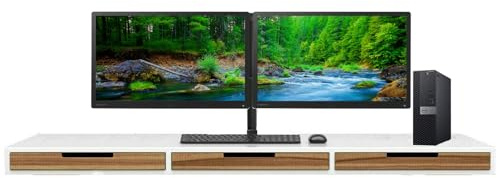 Dell Dual Monitor Trading Setup OptiPlex 5070 SFF PC - Intel Core i5 9th Gen, Windows 11 Pro OS With 2 x 23 Matching HD 1080p Monitors (Renewed) (32GB DDR4 RAM - 1TB SSD)
