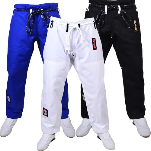 MAR | Martial Arts BJJ Trousers, Brazilian Jiu Jitsu Uniform Pants | Trouser Bottoms Made from Ripstop Materials — Available for Men & Women | Jiu Jitsu Bottoms BJJ Gi Adult Aikido Suit (Sizes A0-A5)