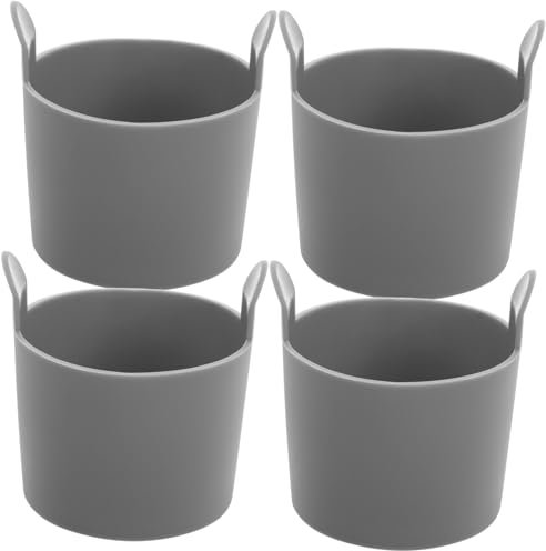 OKUMEYR 4piezas Molde Para Huevos Cocidos De Silicona Antiadherente Para Freidora De Aire Para Escalfar Huevos Hornear Cupcakes o Usar Ollas