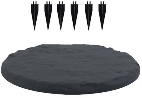 Piedras De Entrada Jardín Exterior | Decoraciones para avenidas Muebles de jardín | Con clavijas de suelo para jardín, patio y piscina