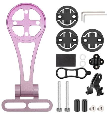 dewdat Soporte para Computadora De Ciclismo - Soporte Delantero para Bicis De Montaña | para Ciclocomputador De Seguimiento De Datos Y Navegación para Rutas En Bicicleta | Rutas Nocturnas Y Viajes La