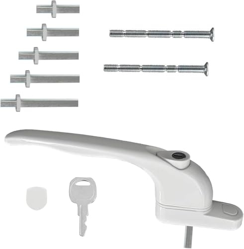 Blunesta Universal Multi-Spindle uPVC Window Handle in White - Compatible with Espagnolette Bar Systems