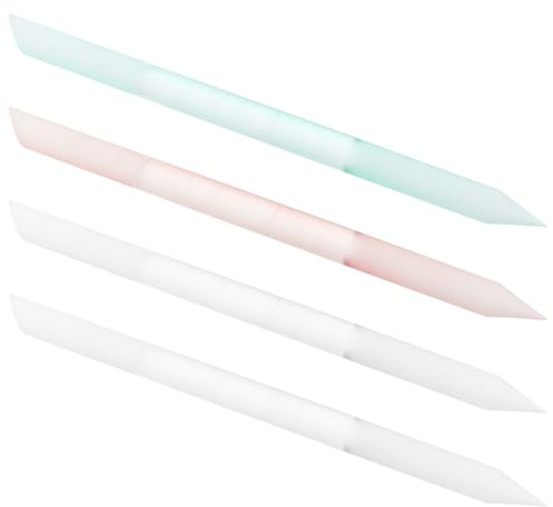 Alipis Juego De 4 Herramientas Para Empujar Cutículas Palito De Cutículas De Vidrio Nano De Vidrio De Precisión Herramienta De Precisión Para