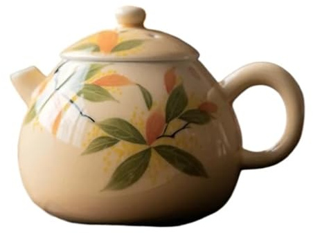 Tetera Ceramica Tetera de porcelana pintada a mano con infusor, tetera cerámica