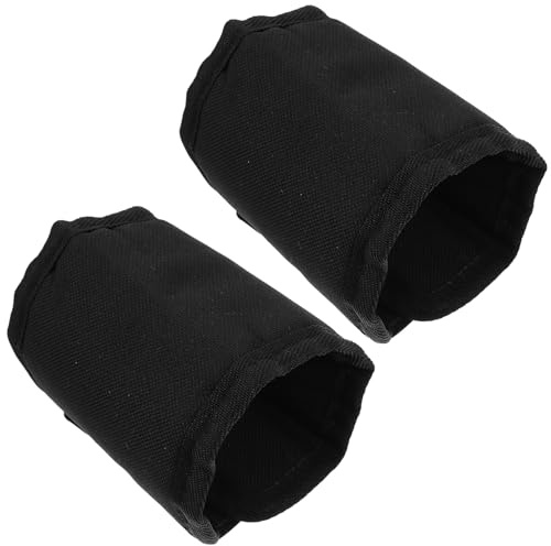STOBAZA Polainas Protectoras para Patas de Caballo 2 Piezas Negras, Botas Antimoscas Transpirables y Ajustables para Cuidado y Protección de Cascos y Piernas en Equitación