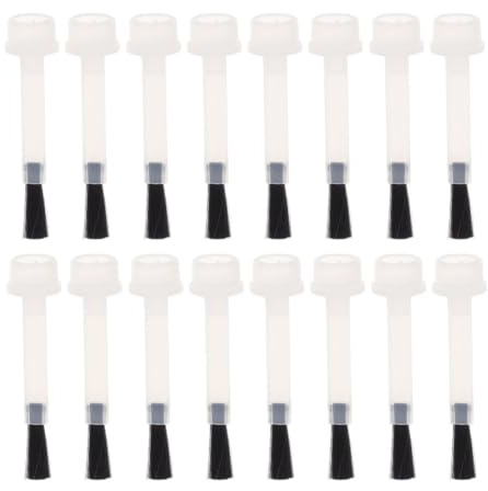 SHINEOFI 100 Unidades Pincel para Esmalte de Uñas en Gel de Nylon Mango Cómodo, Cepillo de Repuesto Negro para Botella de Esmalte, Adecuado para Profesionales y Entusiastas del Nail Art