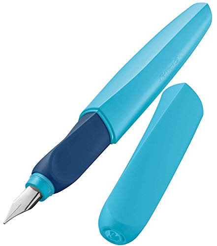 Pelikan 923441 Twist Füllhalter (Universell für Rechts- und Linkshände) Blau
