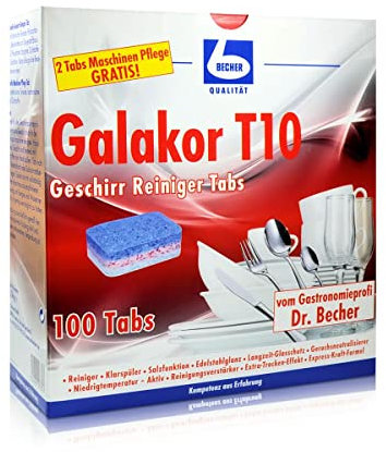 Dr, tazza Galakor T10 detergente per stoviglie alla Tabs 100 Tabs