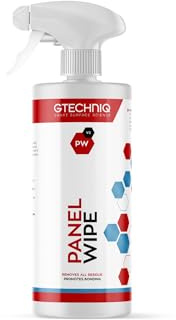 Gtechniq Panel Wipe for Car Cleaning, Pre-Sealant Car Cleaner for Polish Residue, Fragrance-Free, Transparent, 500ml | Pre-Sealant Removes & Dissolves All Polish Residues, Leaves Hygienic Surface, Fragrance-Free, Long-Lasting Results