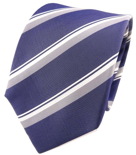 TigerTie Designer Seidenkrawatte in gestreift