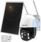 4G LTE Security Camera Outdoor Wireless, GENBOLT Battery Operated PTZ IP Camera with 8W Solar Panel,15000mAh Rechargeable Floodlight Surveillance Camera System, PIR Siren Alarm with Humanoid Detection