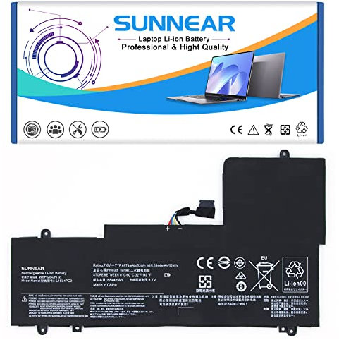 K KYUER 53Wh L15L4PC2 L15M4PC2 Laptop Batteria Replacement per Lenovo Ideapad Yoga 710-14IKB 80V4002HGE 710-14ISK 80TY0060PB 710-15IKB 80V5 710-15ISK 80U0 5B10K90778 5B10K90802 Convertible Notebook