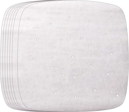 150Pcs 8.5 inch Air Fryer Parchment liners Papers Accessories, Square Bamboo Steamer Papers Sheets